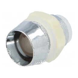 Montură LED 8mm crom ABS încastrat L2 11,5mm | Electronic-mag.ro | Componente Electronice