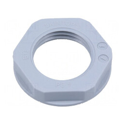 Piuliță PG9 poliamidă gri 22mm UL94V-2 -20÷100°C Filet PG | Electronic-mag.ro | Componente Electronice