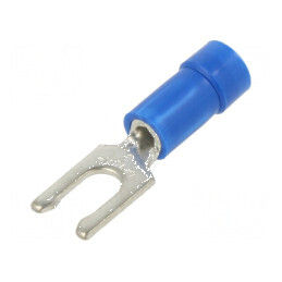 Vârf furcă 4mm pentru cablu izolată cupru 1,5-2,5mm² | Electronic-mag.ro | Componente Electronice