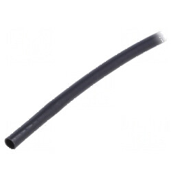 Manșon electroizolant PVC negru 10m Ø2,5mm -20° până la 125°C | Electronic-mag.ro | Componente Electronice