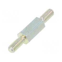 Piuliță distanțieră filetată 8mm M2.5 hexagonală | Electronic-mag.ro | Componente Electronice