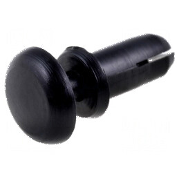 Diblu poliamidă 3mm neagră UL94V-2 | Electronic-mag.ro | Componente Electronice