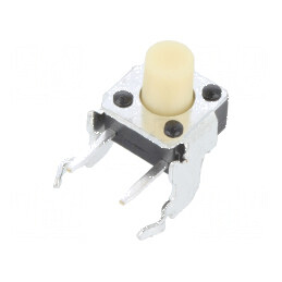 Microîntrerupător TACT SPST-NO 0,05A/24VDC THT | Electronic-mag.ro | Componente Electronice