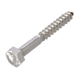 Şurub lemn 6x50mm hexagonal fără 10mm, înălţime cap 4mm | Electronic-mag.ro | Componente Electronice