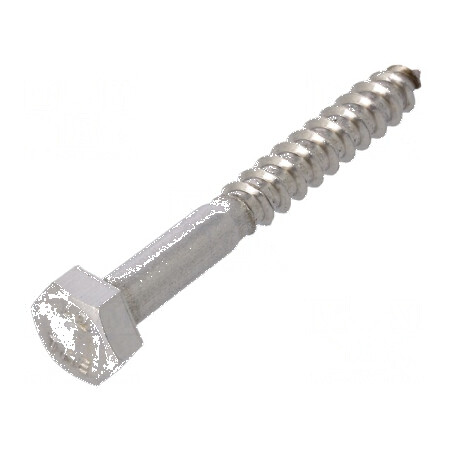Şurub lemn 6x50mm hexagonal fără 10mm, înălţime cap 4mm | Electronic-mag.ro | Componente Electronice