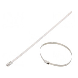 Colier de strângere din oțel inoxidabil AISI 304 200mm x 4,6mm | Electronic-mag.ro | Componente Electronice