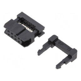 Conector IDC mufă mamă 8 pini pentru cablu bandă 1mm | Electronic-mag.ro | Componente Electronice