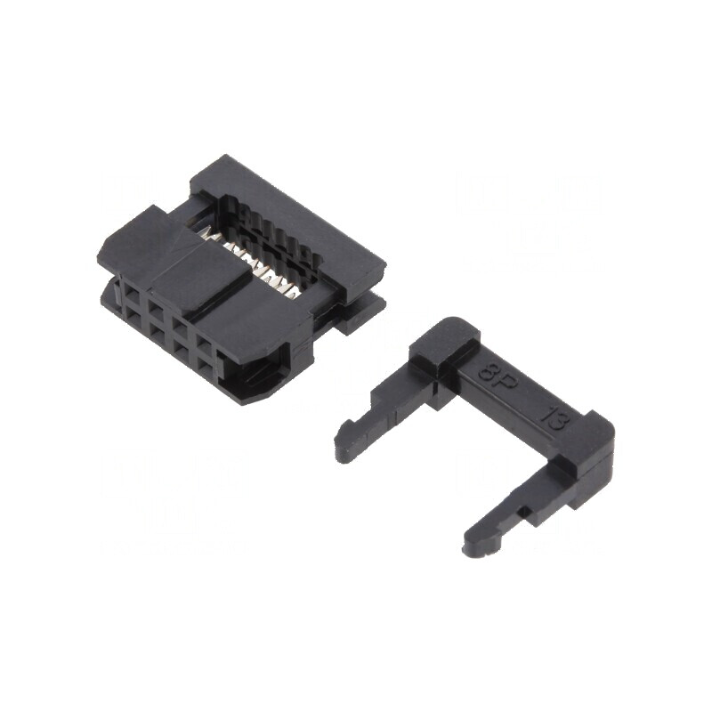 Conector IDC mufă mamă 8 pini pentru cablu bandă 1mm | Electronic-mag.ro | Componente Electronice