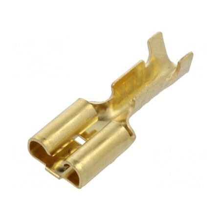 Terminal plat 6,3mm mamă 0,5÷1,5mm² crimpat pe cablu | Electronic-mag.ro | Componente Electronice