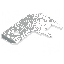 Terminal plat 6,3mm 0,8mm tată THT alamă cositorit | Electronic-mag.ro | Componente Electronice