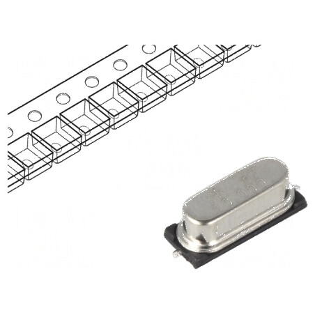 Rezonator cu cuarț 4,096MHz ±30ppm 20pF SMD HC49SMD | Electronic-mag.ro | Componente Electronice