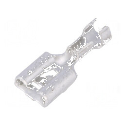 Terminal plat 6,3mm mamă 0,8mm crimpat pe cablu 0,8-2mm² | Electronic-mag.ro | Componente Electronice