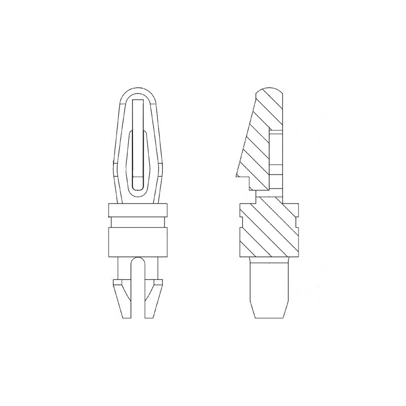 Distanțier PCB poliamidă 66 22,2mm clichet | Electronic-mag.ro | Componente Electronice