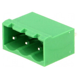 Regletă de conexiuni deconectabilă 5,08mm 3 piste tată | Electronic-mag.ro | Componente Electronice