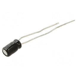 Condensator electrolitic THT 4,7uF 50VDC Ø4x7mm 2,5mm | Electronic-mag.ro | Componente Electronice