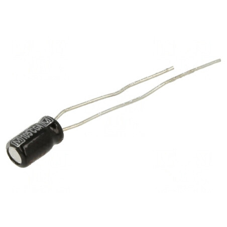 Condensator electrolitic THT 4,7uF 50VDC Ø4x7mm 2,5mm | Electronic-mag.ro | Componente Electronice