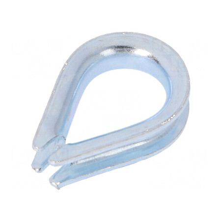 Cârlig de fixare pentru cablu oțel 4mm zinc | Electronic-mag.ro | Componente Electronice