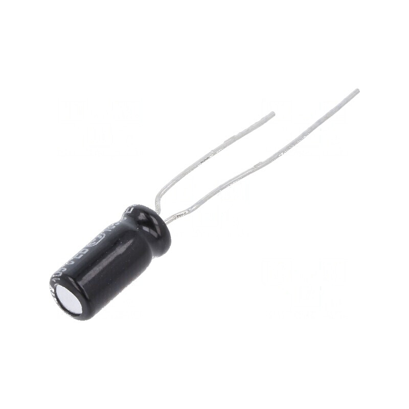 Condensator electrolitic THT 2,2uF 50VDC Ø5x11mm Raster 5mm | Electronic-mag.ro | Componente Electronice