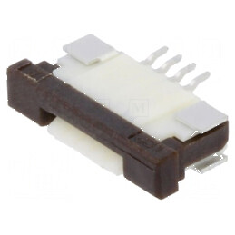 Conector FFC/FPC orizontal PIN 4 ZIF SMT 50V 0,4A cositorit | Electronic-mag.ro | Componente Electronice