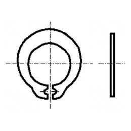 Inel de blocare oțel elastic 10mm BN 832 extern | Electronic-mag.ro | Componente Electronice