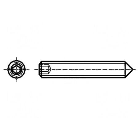 Şurub M2,5x4 0,45 Oțel Inoxidabil A2 Fără Cap Imbus | Electronic-mag.ro | Componente Electronice