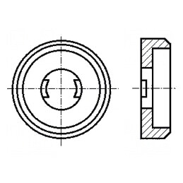 Şaibă rotundă M5 D12,7mm h3,4mm poliamidă | Electronic-mag.ro | Componente Electronice