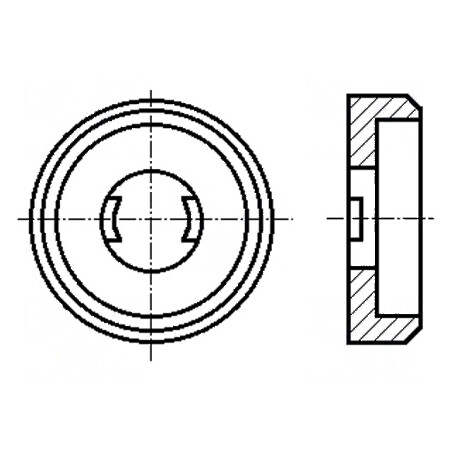 Şaibă rotundă M5 D12,7mm h3,4mm poliamidă | Electronic-mag.ro | Componente Electronice