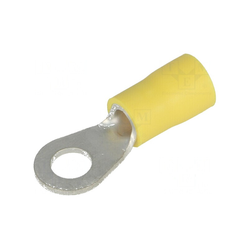 Vârf inelar M5 Ø 5,3mm pentru cablu 2,5÷6mm2 izolată | Electronic-mag.ro | Componente Electronice Vârf inelar M5 Ø 5,3mm pentru cablu 2,5÷6mm2 izolată | Electronic-mag.ro | Componente Electronice