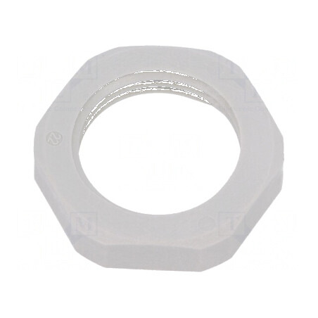 Piuliță M20 poliamidă 6mm gri -40÷100°C Cheie 27mm | Electronic-mag.ro | Componente Electronice