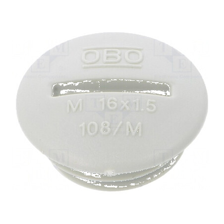 Capac de protecţie M16 1,5 polistiren gri deschis 6mm | Electronic-mag.ro | Componente Electronice
