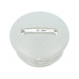 Capac protecție PG7 polistiren gri deschis 6mm | Electronic-mag.ro | Componente Electronice