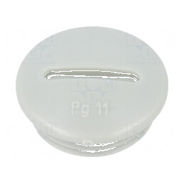 Capac de protecție PG11 polistiren gri deschis 6mm | Electronic-mag.ro | Componente Electronice