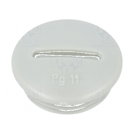 Capac de protecție PG11 polistiren gri deschis 6mm | Electronic-mag.ro | Componente Electronice