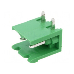 Regletă de conexiuni deconectabilă 5mm, 2 piste, unghi 90° | Electronic-mag.ro | Componente Electronice