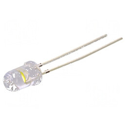 LED 5mm Alb Rece 30000-40000mcd 30° Convex | Electronic-mag.ro | Componente Electronice