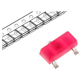 LED SMD SOT23 roșie 4-15mcd 625nm 20mA 3x1,3x1,05mm | Electronic-mag.ro | Componente Electronice