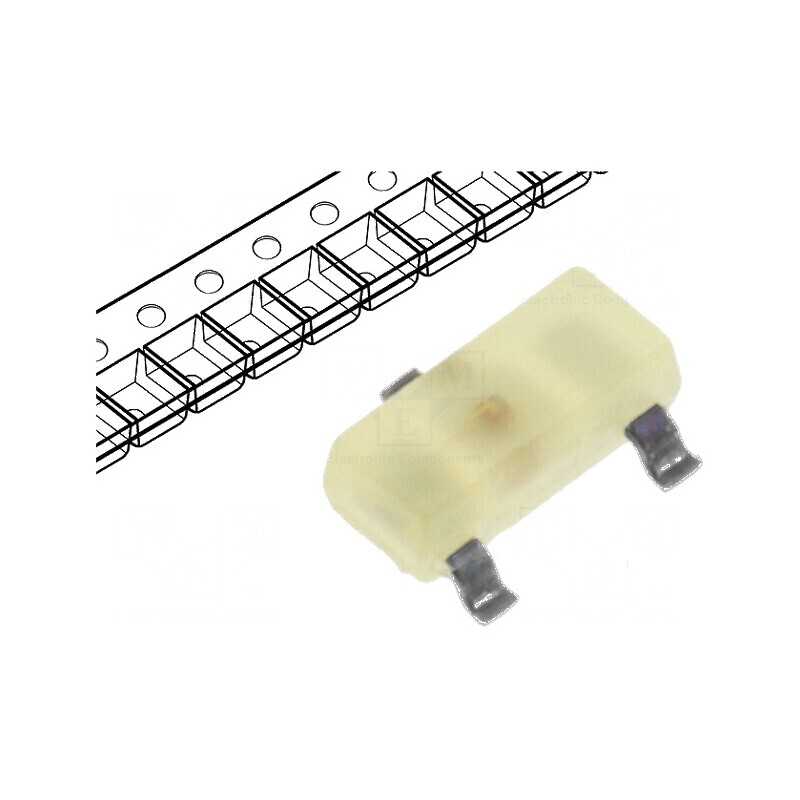 LED SMD SOT23 galben 0,8mcd 3x1,3x1,05mm 140° 2mA 588nm | Electronic-mag.ro | Componente Electronice LED SMD SOT23 galben 0,8mcd 3x1,3x1,05mm 140° 2mA 588nm | Electronic-mag.ro | Componente Electronice