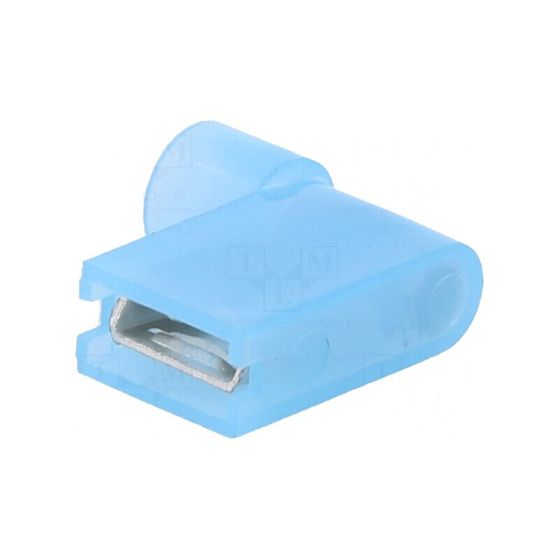 Terminal plat 6,3mm 0,8mm mamă pentru cablu 1,5-2,5mm² crimpat | Electronic-mag.ro | Componente Electronice