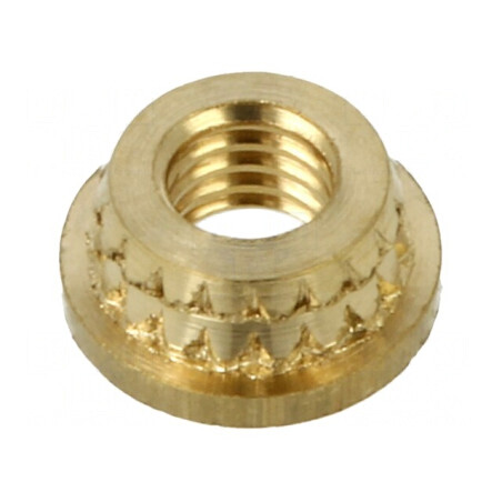 Adaos filetat M3 din alamă pentru plastic, Lungime: 1,85mm, BN 37905 | Electronic-mag.ro | Componente Electronice