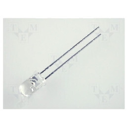 LED 5mm galben 400-2500mcd 30° convex | Electronic-mag.ro | Componente Electronice
