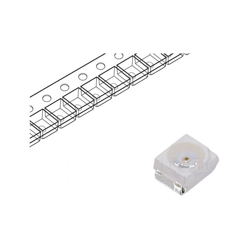 LED SMD 3528 Portocalie 100-150mcd 3.5x2.8x1.7mm 120° PLCC2 | Electronic-mag.ro | Componente Electronice LED SMD 3528 Portocalie 100-150mcd 3.5x2.8x1.7mm 120° PLCC2 | Electronic-mag.ro | Componente Electronice
