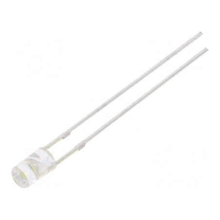 LED 3mm Alb 2180-3000mcd 140° Plat Nr.Term: 2 | Electronic-mag.ro | Componente Electronice