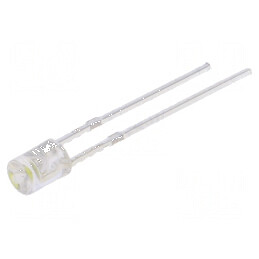 LED 3mm Alb Rece 250-330mcd 140° Concav | Electronic-mag.ro | Componente Electronice