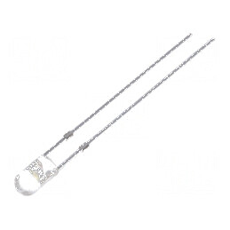LED 3mm Alb Rece 7000-8400mcd 30° Convex | Electronic-mag.ro | Componente Electronice