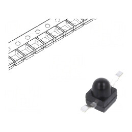 Fotodiodă PIN SMD 1,9mm 940nm 5nA convexă neagră | Electronic-mag.ro | Componente Electronice