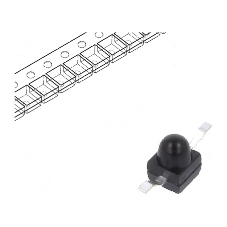 Fotodiodă PIN SMD 1,9mm 940nm 5nA convexă neagră | Electronic-mag.ro | Componente Electronice