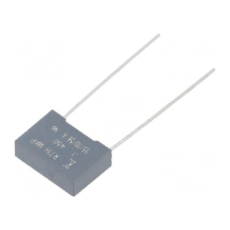 Condensator polipropilenă R71 100nF 13x9x4mm THT ±10% | Electronic-mag.ro | Componente Electronice