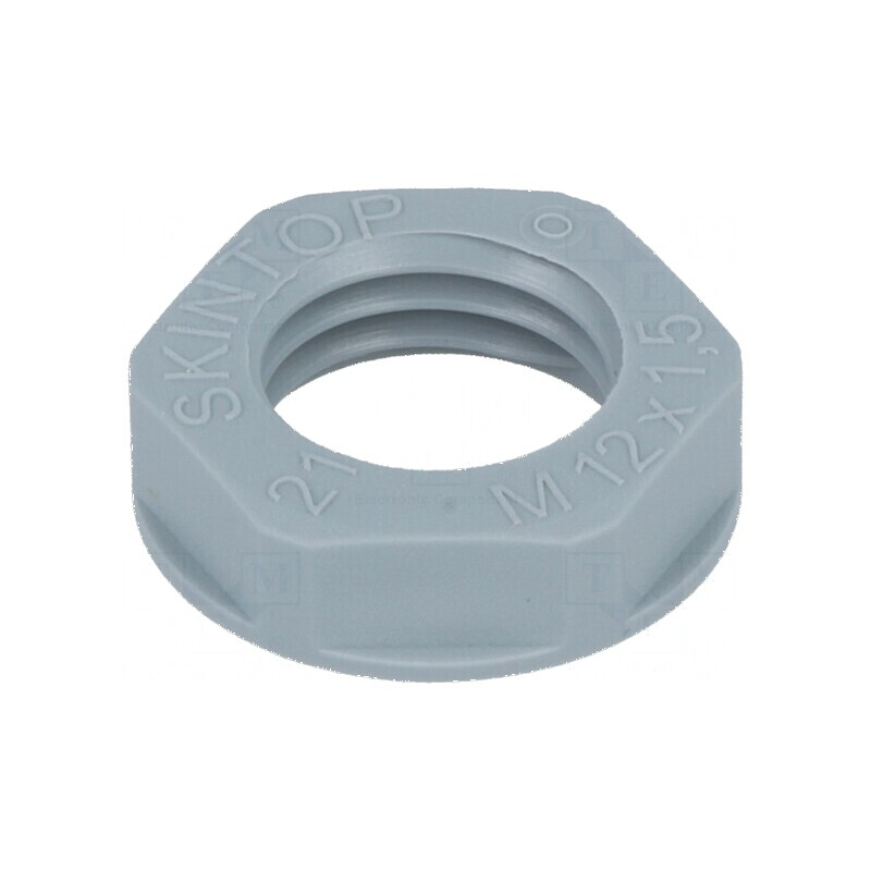 Piuliță M12 poliamidă UL94V-2 17mm gri 20-100°C Pas 1,5 | Electronic-mag.ro | Componente Electronice Piuliță M12 poliamidă UL94V-2 17mm gri 20-100°C Pas 1,5 | Electronic-mag.ro | Componente Electronice