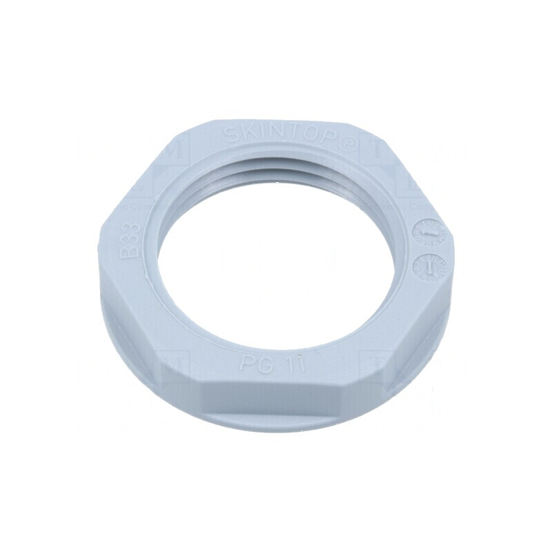 Piuliță PG11 poliamidă gri 24mm UL94V-2 -20÷100°C | Electronic-mag.ro | Componente Electronice