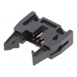 Conector IDC soclu tată 6 PIN drept polarizat cu ejector | Electronic-mag.ro | Componente Electronice